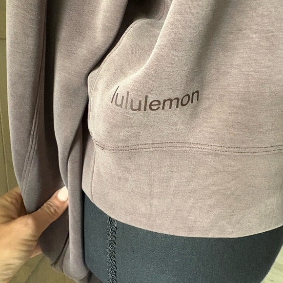 RARE Lululemon Espresso Cropped Softstreme Crewneck Sweatshirt Size 4 - Picture 7 of 8